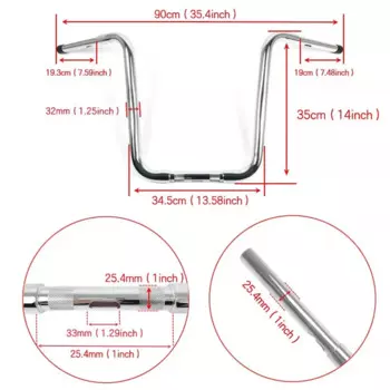 Вешалка для животных, руль 14/16/18 дюймов, Rise 1-1/4 дюйма, для Harley Sportster XL 883 Forty Eight Dyna Softail Classic Deluxe Road King 96up