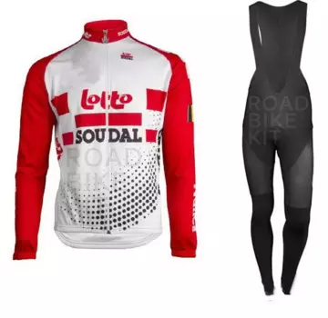 Весна Лето 2019 LOTTO SOUDAL команда Мужская Велоспорт Джерси с длинным рукавом велосипедная одежда с нагрудником брюки Ropa Ciclismo