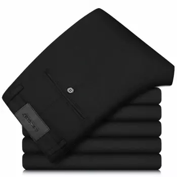 Весна-Осень 2024, мужские Модные прямые деловые брюки, повседневные офисные Модные мужские деловые облегающие Костюмные брюки