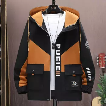 Весна - осень 2024 Женская шляпа Грузовая куртка Уличная одежда Свободная куртка Молодая наружная куртка Одежда Молния Ветрозащитная куртка