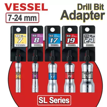 VESSEL 1/4 ''шестигранная гайка, адаптер для сверла, ручка, инструменты, электрическая отвертка, торцевой ключ SL 200790 /SL 200890 /SL 200990