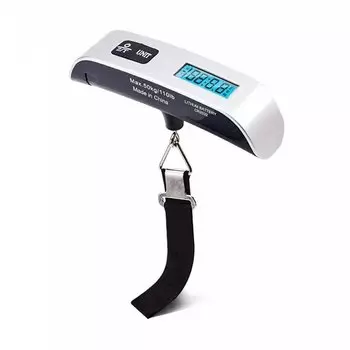 Весы с цифровым ЖК-дисплеем, 110 фунтов/50 кг, электронный подвесной чемодан для багажа, дорожные весы, весы для багажа, весы, 2025 г.