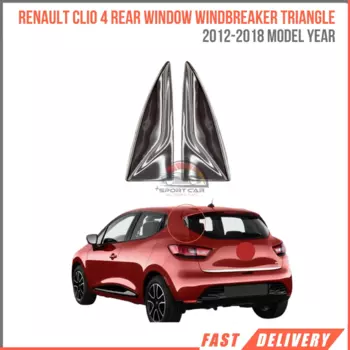 Ветровка для заднего стекла Renault Clio 4 2012-2018, треугольный хромированный Стайлинг, автомобильные аксессуары, легкое применение, запасные части