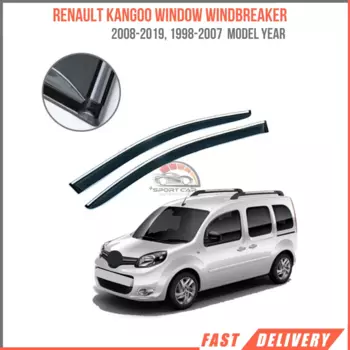 Ветровка из стекла для RENAULT KANGO 2008-2019, 1998-2007, спортивный стиль, 4 предмета, защита от дождя, спортивный аксессуар