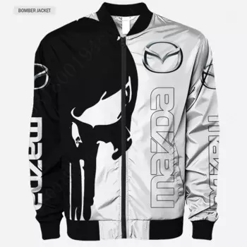 Ветровка Mazda Techwear, бейсбольная Униформа Harajuku, парки, куртка с 3D рисунком, куртка-бомбер, толстые пальто, куртка для мужчин, одежда