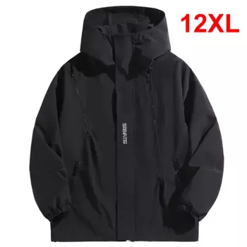 Ветровка мужская, водонепроницаемая, однотонная, 10XL, 12XL