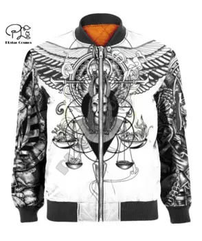Ветровка унисекс с Африканским старинным египетским сфинксом, татуировкой Анубиса, горизонтаса, ветровка в ретро стиле, уличная одежда с принтом 3D, повседневная куртка-бомбер A2