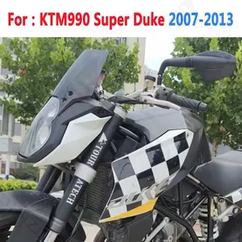 Лобовое стекло для KM990 KM 990 Super Duke 2007 2008 2009 2010 2011 2012 2013, ветровое стекло, дефлекторы, козырек, черный