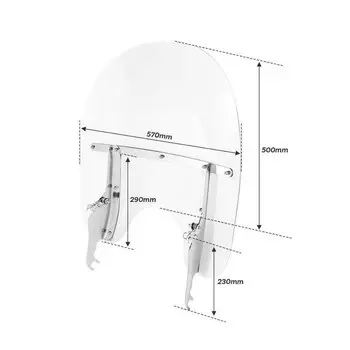 Ветровое стекло для мотоцикла Harley Softail FLST FLSTC Softail Fat boy Lo FLS FLST FLSTC 2000-2017 2016