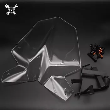 Ветровое стекло для мотоцикла, подходит для 1290 Super Duke/R 1290 SUPERDUKE R 2017 2018 2019 Dual Bubble