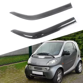 Ветровые дефлекторы для боковых окон автомобиля Smart Fortwo 1998-2014, козырек для двери с защитой от дождя, вентиляционные оттенки, козырек для вентиляции с защитой от темного дыма