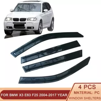 Ветровые дефлекторы для боковых окон BMW X3 E83 F25 2004-2017