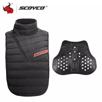 Ветрозащитная и теплая куртка SCOYCO для защиты груди, мотоциклетная куртка для осени и зимы, уличное снаряжение для верховой езды, мотоциклетная куртка