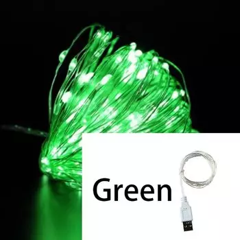 VEVEOO USB светодиодные гирлянды из медной проволоки 1/2/3 м