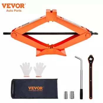 VEVOR ножничный домкрат 2,5 тонн/5512 фунтов, ножничный домкрат для автомобиля 3,7-17,1 дюйма, диапазон подъема Ножничного домкрата, Портативный Домкрат для шин для автомобиля, грузовика