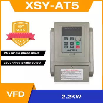 VFD 2.2KW преобразователь частоты XSY-AT5 1P 110V вход 3P 220V выход