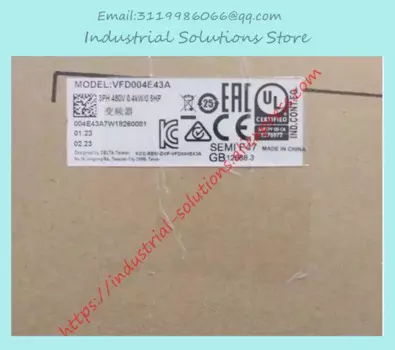 Вход 3ph 380 В выход 3ph инвертор E-Series VFD004E43A 0 ~ 480 В 0,1 а 600 ~ Гц VFD-E кВт л.с. новый оригинальный