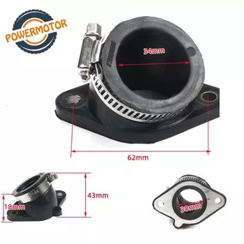 Входная труба Nibbi резиновый переходник для мотоцикла, для KAYO T2 T4 CB250, мотокросса, модифицированный карбюратор PWK 28 30 мм