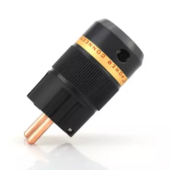 Viborg VE501 Европейский разъем питания из чистой меди Тип штекера Schuko Power Plug Hi-Fi