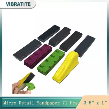VIBRATITE набор наждачной бумаги 71 шт., 400-3000, для дерева