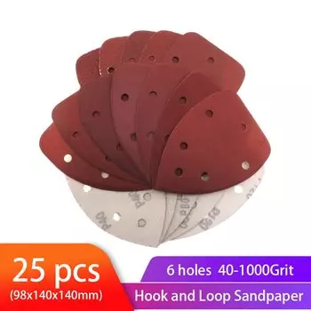 VIBRATITE Треугольный шлифовальный станок с наждачной бумагой 40-1000, 25 шт.