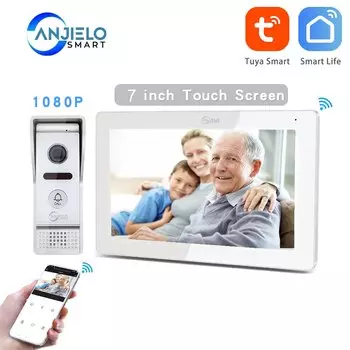 Видеодомофон Anjielosmart 7 дюймов 1080P WIRED