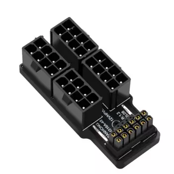 Видеокарта 4X8pin серии 40 ATX3.0 12VHPWR 12 + 4P, 600 Вт, 180 градусов, преобразователь мощности для видеокарты 4080 4090