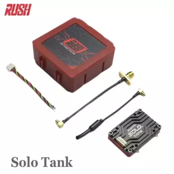 Видеопередатчик RUSH Solo Tank 5,8G VTX, корпус ЧПУ, 1,6 Вт, встроенный микрофон, структура рассеивания тепла для RC FPV