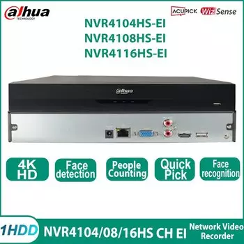 Видеорегистратор Dahua NVR4108HS-EI WizSense 8/16CH