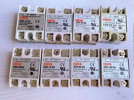 VIDONIA Твердотельное реле SSR-10DA SSR-25DA SSR-40DA SSR-50DA SSR-60DA SSR-75DA SSR-100DA