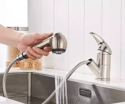 Vidric Телескопический кухонный кран из цельномедной проволоки с матовой поверхностью, выдвижной кран, смеситель для кухни из латуни