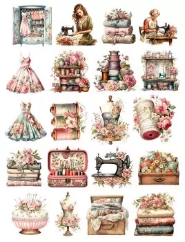 Викторианские наклейки для девочек BLINGIRD