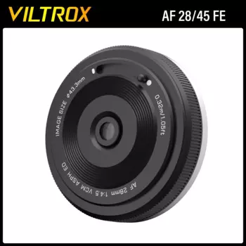 VILTROX AF 28 мм F4,5 с автофокусом, полнокадровый объектив в стиле ретро, ультратонкий для Sony E Mount A7C A6400 A6700 ZV-E10 A7M5