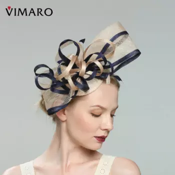 VIMARO, обнаженные женские вуалетки Sinamay, женская шляпа, Свадебная и церковная Шляпа Дерби для женщин