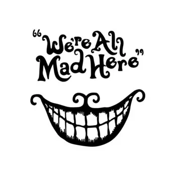 Виниловая наклейка Алиса в стране чудес Чеширский кот