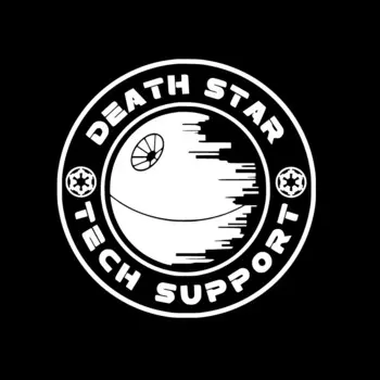 Виниловая наклейка Death Star Tech Support Disney
