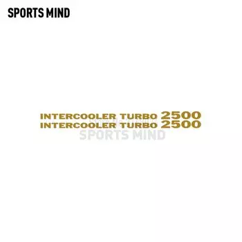 2X интеркулер Turbo 2500, виниловый автомобильный Стайлинг для Mitsubishi Delica L300 Pajero Shogun, аксессуары, автомобильная наклейка, наклейка для автомобилей