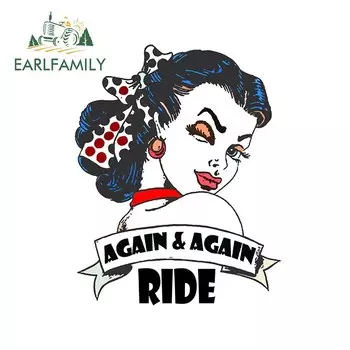 Виниловая наклейка EARLFAMILY для автомобиля, 13 см x 10,2 см