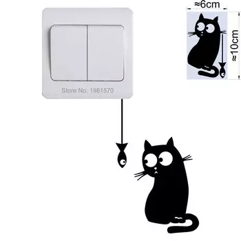 Виниловая наклейка NICELET мультфильм кот