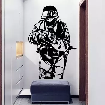 Виниловая наклейка ROWNOCEAN Counter Terrorist Force Swat Team