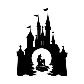 Виниловая наклейка Русалочка Disney