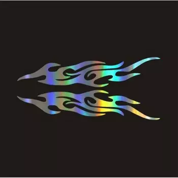 Виниловая наклейка с пламенем, водонепроницаемая для автомобиля, мотоцикла, бензобака, водонепроницаемая наклейка с пламенем, универсальная наклейка на мотоцикл, автомобиль, наклейка