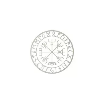 Виниловая наклейка Vegvisir, красный