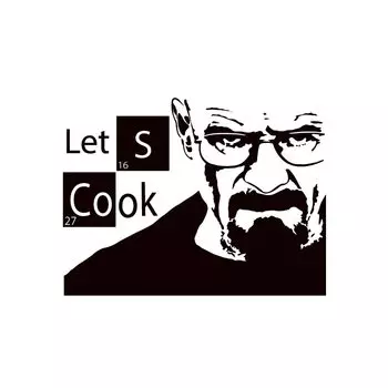 Виниловая наклейка "Во все тяжкие" Heisenberg