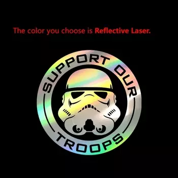 Виниловая художественная наклейка «Звездные войны», декор на окно автомобиля, бампер, поддержка наших войск, наклейки штурмовика для украшения чашки ноутбука, подарок для мальчиков