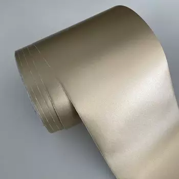 Виниловая оберточная пленка, Матовый Металлик цвета шампанского и золотистого цвета, с технологией отпускания воздуха, стикеры «сделай сам», ширина 10 см