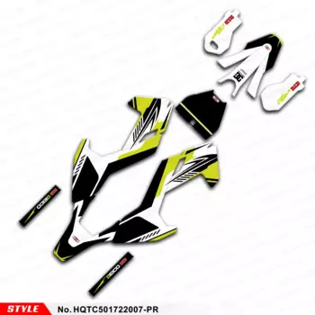 Виниловая пленка для графики мотоцикла для Husqvarna TC50 2017 2018 2019 2020 2021 2022, HQTC501722007-PR