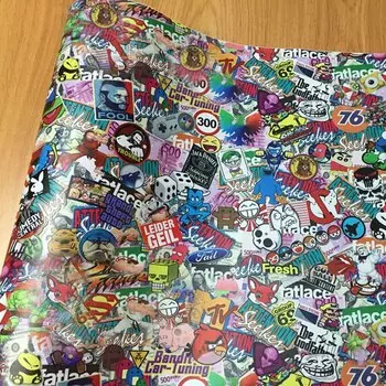 Виниловая пленка с рисунком граффити, стикер для автомобиля, пленка для бомбы, Виниловая наклейка, сделай сам