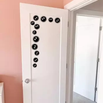 Виниловые наклейки для двери aooins 9 шт.