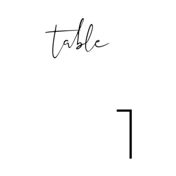 Виниловые наклейки для номера стола Kasamanis